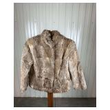 Split End Kids Rabbit Fur Jacket