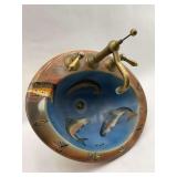 Decorative Fish Themed Sink with Faucet