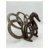 Unique Horseshoe Turkey Sculpture