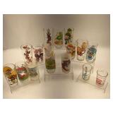 Collection of Character Themed Drinking Glasses