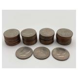 43 Kennedy Half Dollars