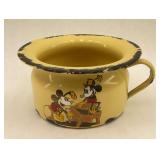 R.G.K. N.Y. Germany Yellow Mickey Mouse Chamber Pot