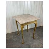 Louis XV/French Rococo style Revival Accent Table w/Marquetry Top