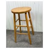 Vintage Wooden Bar Stool
