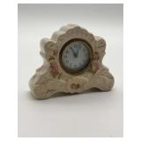 Floral Ceramic Mantel Clock - The Lux Clock MFG. Co.