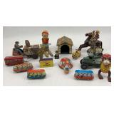Collection of Assorted Tin Wind-Up Toys