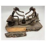 Horseshoe Cowboy Campfire Sculpture