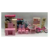Assorted Barbie Doll Furniture & Accessories