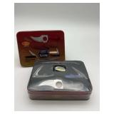 S&D Leopard Handcrafted Pocket Knife Set with Light