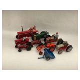 Farm Tractor Toy Lot - Ertl, Allis Chalmers, Ford, and International