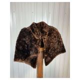 Vintage Persian Lamb Fur Cape Stole Collar