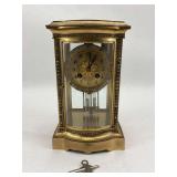 French Brass Crystal Regulator w/ Mercury Pendulum