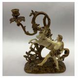 Vintage Brass Figural Candlestick: Centaur