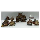 Kayomi Harai Owl Figurines and Welcome Sign Set