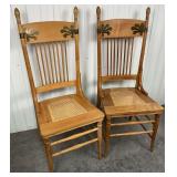 Antique Victorian-Era Side Chairs (Pair)