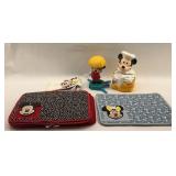 Mickey & Minnie Mouse Kitchen Decor: Placemats, Towel, Cookie Jar, and Toy