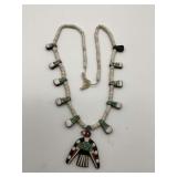 Native American Style Thunderbird Necklace