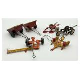 Collection of Toy Farm Trailers