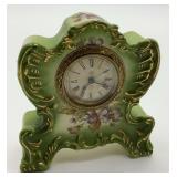 Floral Design Chickadee Table Clock