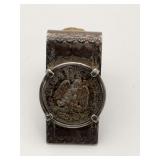Mexican 50 Centavos Coin Silver Money Clip