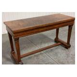 Antique Oak Lift-Top Piano Bench w/ Storage