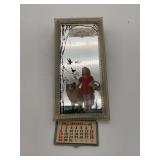 1950 Farmer's Supply Calendar with Girl and Collie Dog