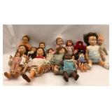 Collection of Vintage Dolls Including Chatty Cathy