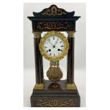 Wooden Mantel Clock with Pendulum