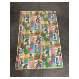 Colorful Patchwork Quilt with Children's Designs - 41x60