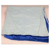 Pair of blankets or throws.