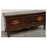 Vintage Lakeside Craft Shops Cedar Chest, Hand Painted 1930s-40s