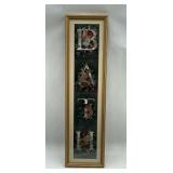 Framed Cherub Art: 'Bath' Wall Hanging