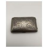 Ornate German Silver Compact Mirror Case