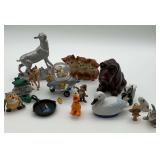 Assorted Figurines Featuring Westland Snoopy and Napcoware Kittens
