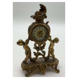 Cherub Clock Figurine