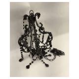 Black Beaded Chandelier