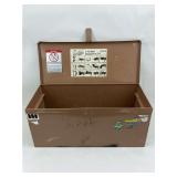 Large Metal Job Site Tool Storage Chest