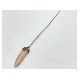 Hat Pin with Faux Pearl Accent