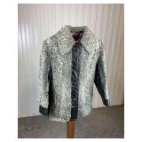 Famous Barr Leather and Fur Coat