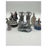 Various procelain decor pieces
