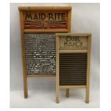 Pair of Columbus Washboard Co. Washboards - Maid-Rite and Dubl-Handi