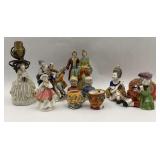 Assorted Decorative Figurines and Novelty Head Vases