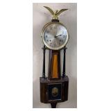Ingraham Pillar & Scroll Wall Clock