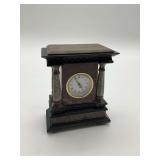 Marble Case Desk Clock - 6x3x7