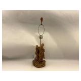 Figural Table Lamp with Gold Finish