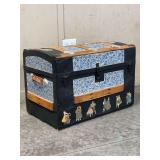 Antique Victorian Dome-Top Steamer Trunk