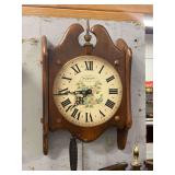 New England Clock Co. Weight-Driven Wall Clock
