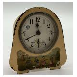 Hollywood Alarm Clock with Dutch Children Scene