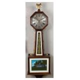 New Haven Banjo Clock with Mt. Vernon Scene