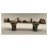 Louis Marx Busy Bridge Tin Litho Mechanical Toy